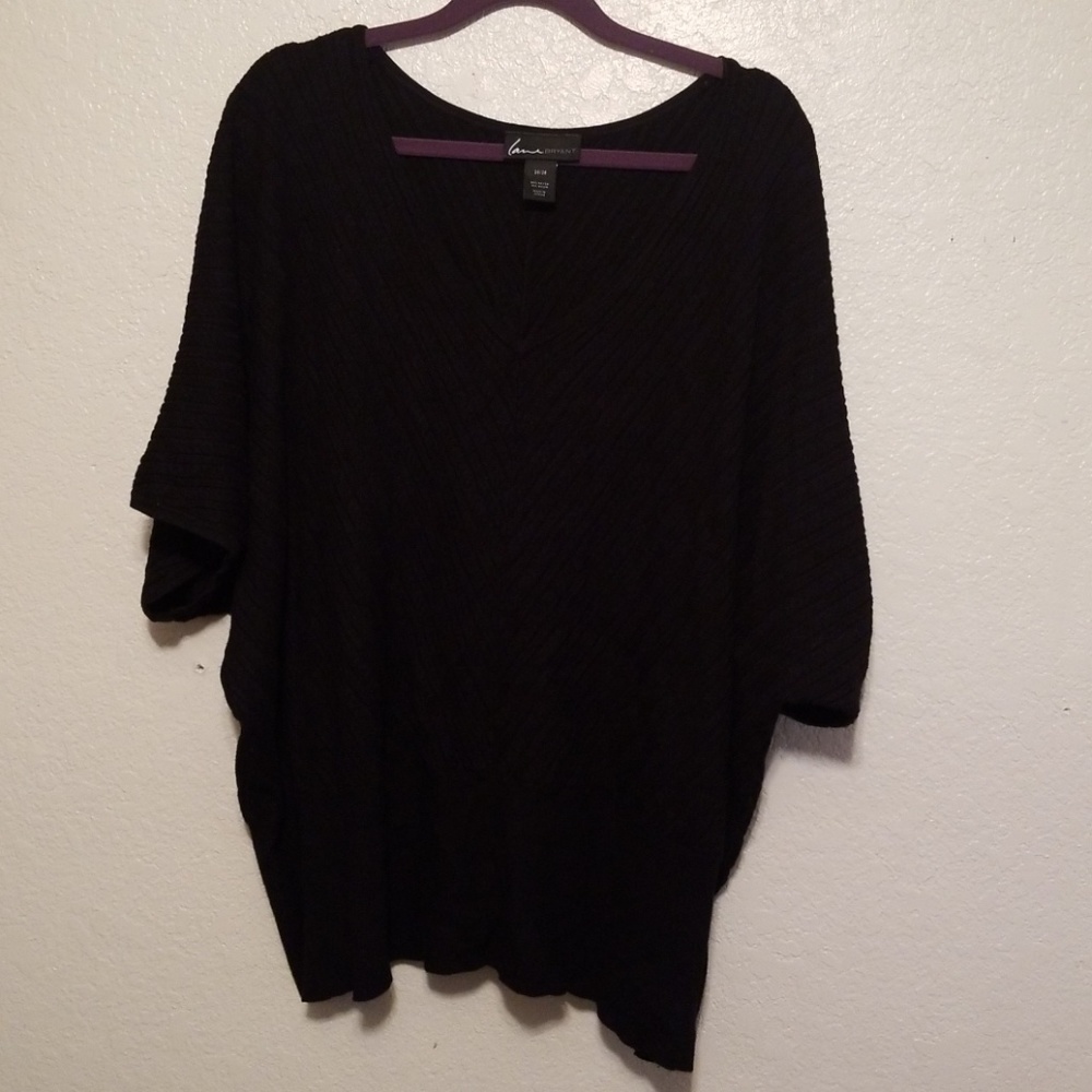 Lane Bryant Black Sweater Short Sleeved 26/28